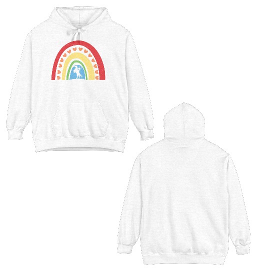 Country Cowgirl Texas Rainbow Girls Horse Riding Double Sided Hoodies