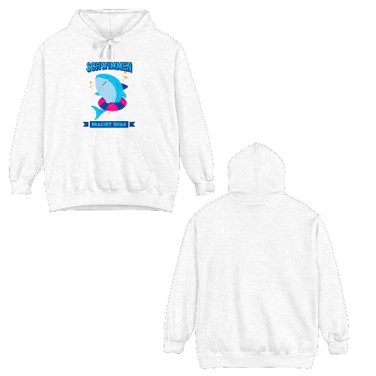 Learn To Swim Swimming Is Fun Double Sided Hoodies