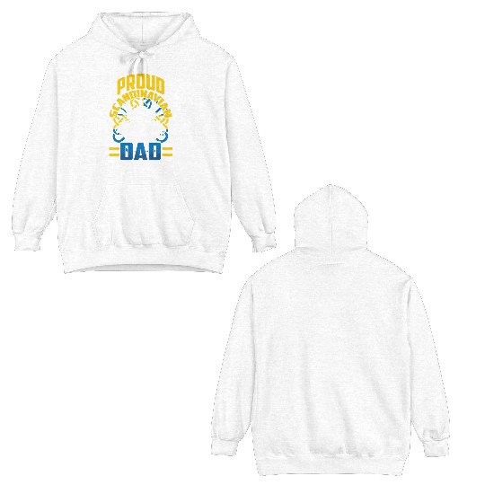 Proud Scandinavian Dad Swedish Scandinavia Nordic Double Sided Hoodies
