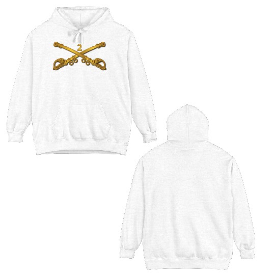 Army 2nd Cavalry Branch wo Txt Double Sided Hoodies