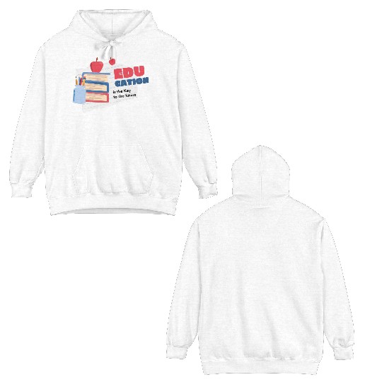 National Coloring book day Gift Double Sided Hoodies