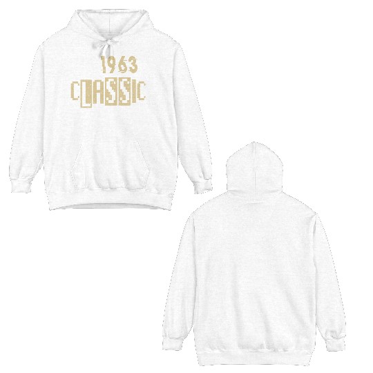 CLASSIC RETRO MADE IN 1963 55TH BIRTHDAY GIDTS 55 Double Sided Hoodies