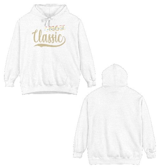 CLASSIC RETRO MADE IN 1963 55TH BIRTHDAY GIDTS 55 Double Sided Hoodies