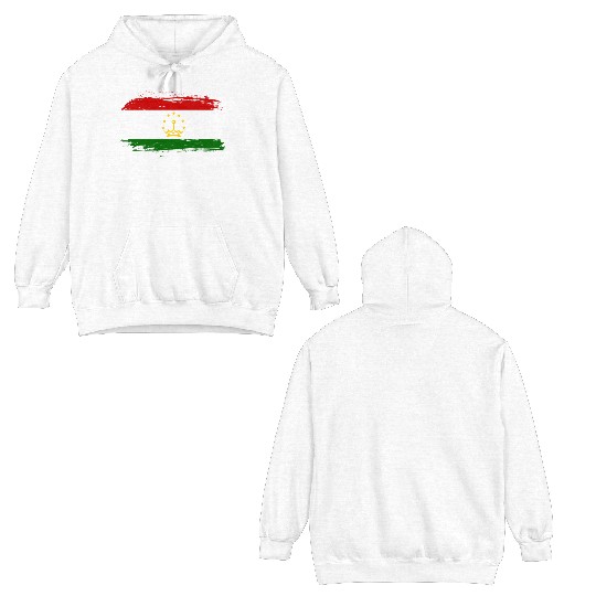 Tajikistan flag Double Sided Hoodies