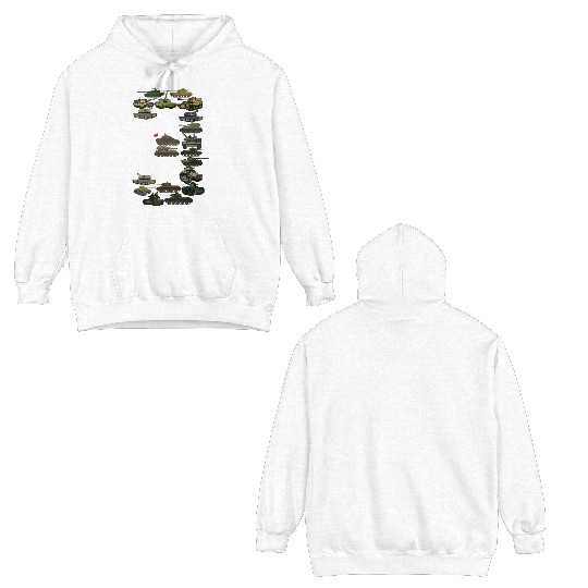 Military Tank Battle Truck For 3 Year Old Boys Kid Double Sided Hoodies
