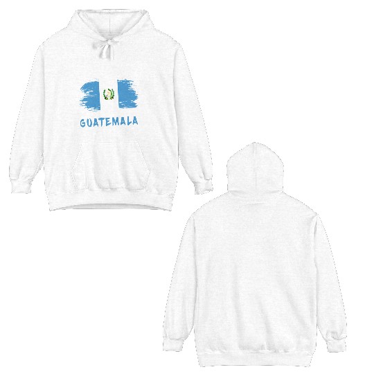 Team Guatemala flags design Double Sided Hoodies