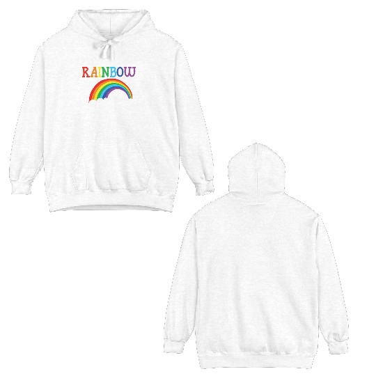Be A Rainbow In Someone Else's Cloud Rainbow Lover Double Sided Hoodies