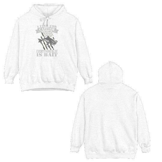 I Fish For Catfish Double Sided Hoodies