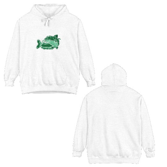 Wels Catfish Design For A Catfish Queen Double Sided Hoodies