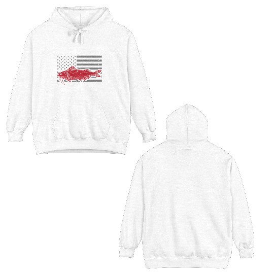 Catfish Whisperer - Wels Catfish Hunter Double Sided Hoodies