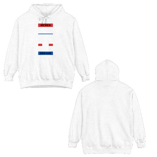 Never Give Up Double Sided Hoodies