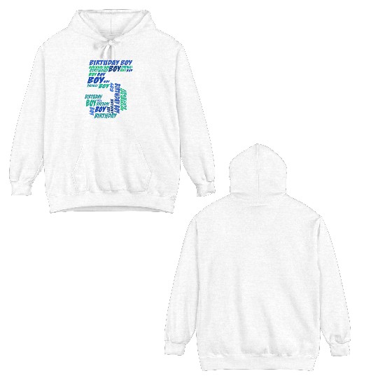 Birthday Boy 5th Birthday | Boys Birthday Double Sided Hoodies |