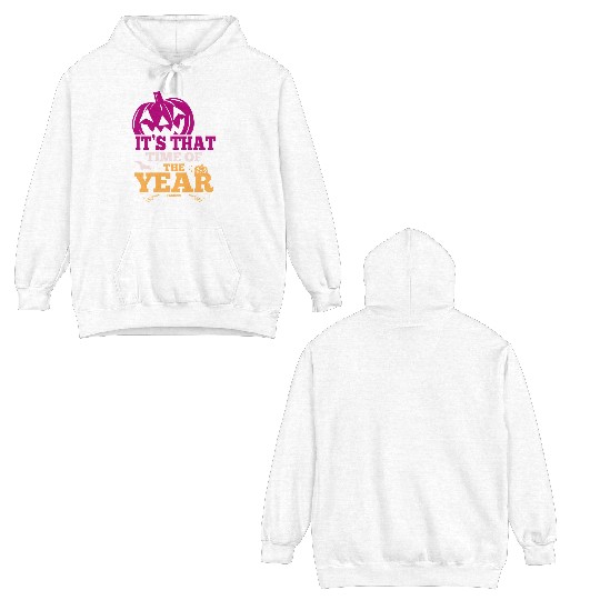 Pumpkin time autumn Halloween Double Sided Hoodies
