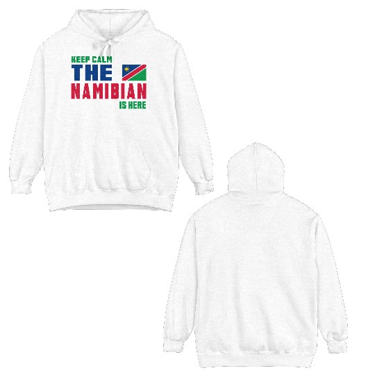 Keep Calm Namibia flag design Double Sided Hoodies