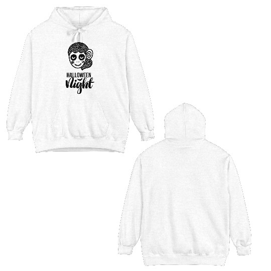 Halloween Santa Muerte Double Sided Hoodies