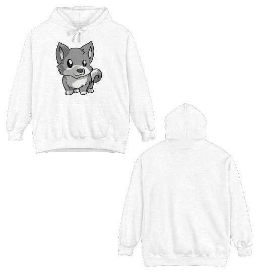 Puppy Wolf Double Sided Hoodies