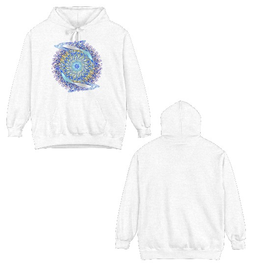 Dolphin Kaleidoscope 10 Double Sided Hoodies