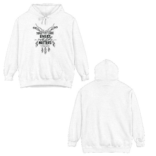 Every child matters indigenous orange day Canada Double Sided Hoodies
