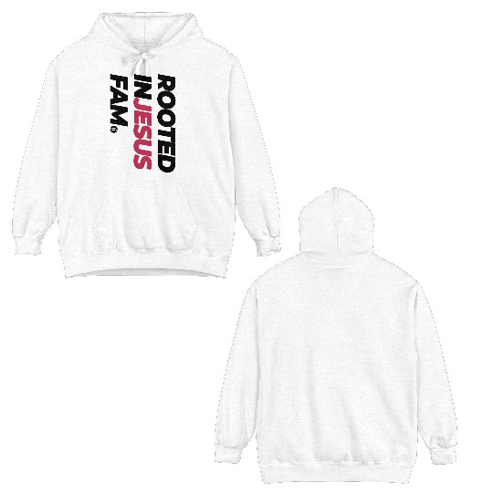 Rooted in Jesus Double Sided Hoodies