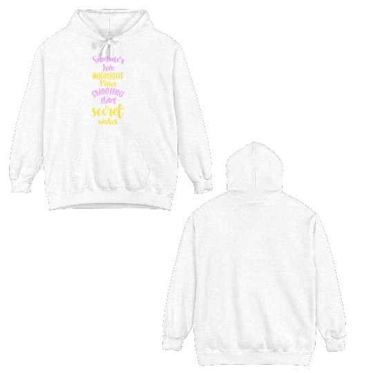 Shooting Star Wish Astronomy Outer Space Double Sided Hoodies
