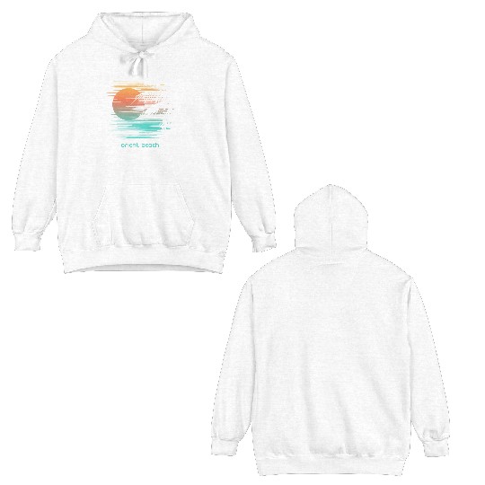 Artistic Orient Beach Saint Martin Palm Tree Double Sided Hoodies