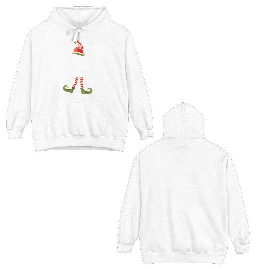 Funny Elf Christmas Matching Family Elf With Attit Double Sided Hoodies