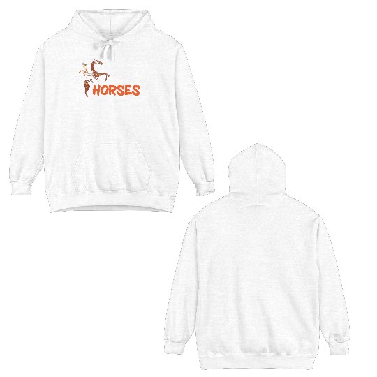 Hold Your Horses Western Rodeo Riding Cowboy Double Sided Hoodies