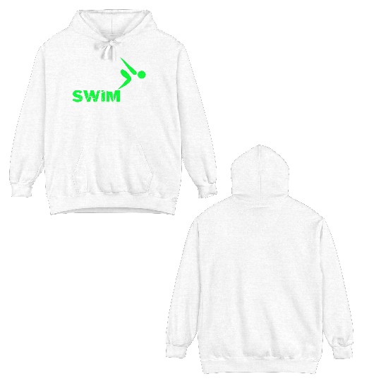 EAT SLEEP SWIM REPEAT Double Sided Hoodies