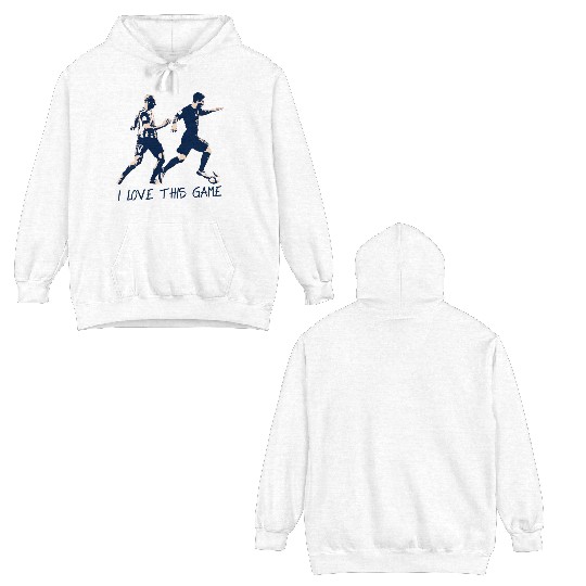 Football Saying I Love This Game Legend Barcelona Double Sided Hoodies