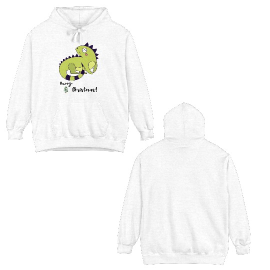 MERY CHRISTMAS Double Sided Hoodies Funny Short Graphic Tops