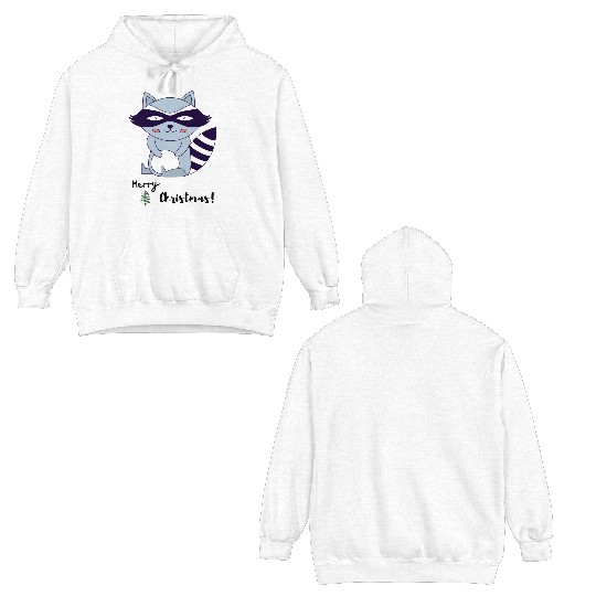 MERY CHRISTMAS Double Sided Hoodies Funny Short Graphic Tops