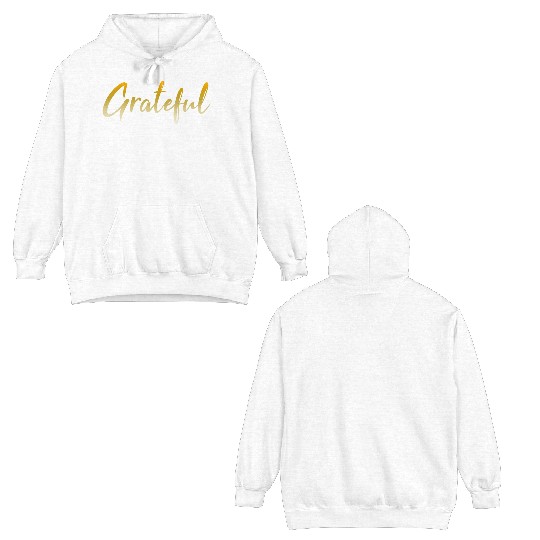 Grateful - Gold FINAL 1 Double Sided Hoodies