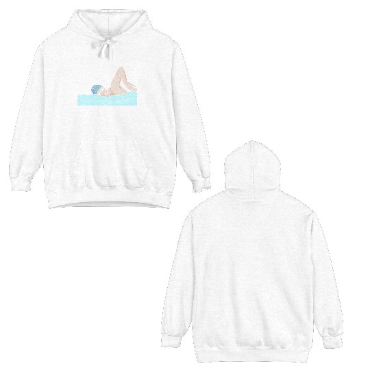 Swimmer Swimming Just One More Lane I Promise Swim Double Sided Hoodies