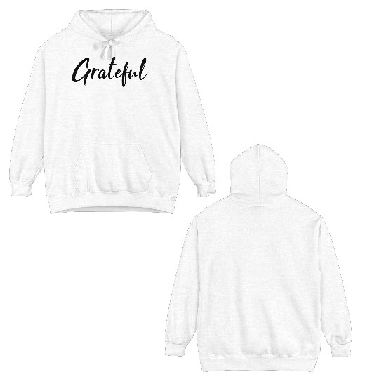 Grateful - Black FINAL 1 Double Sided Hoodies