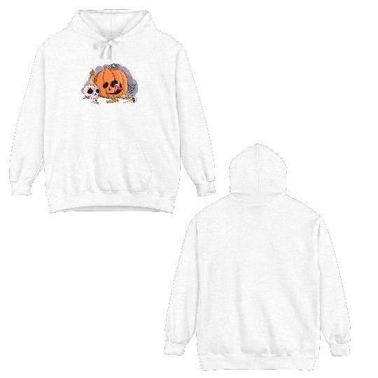Pumpkin spooky Halloween*T Double Sided Hoodies