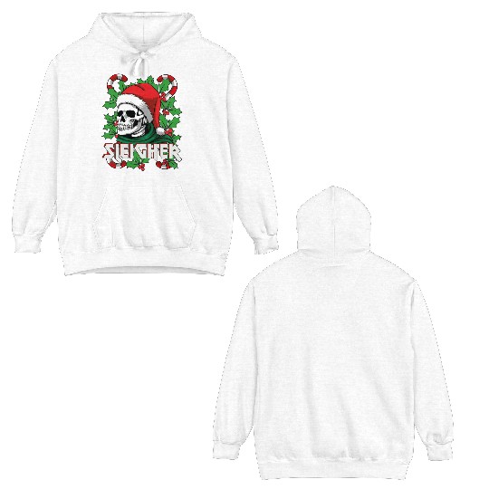 Sleigher Heavy Metal Santa Double Sided Hoodies