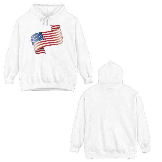 America USA Flag Flag Double Sided Hoodies