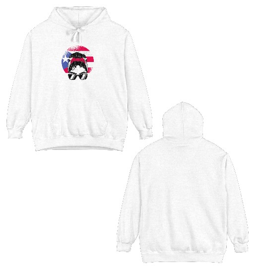 Puerto Rico Flag Japan Grown Women Girl Double Sided Hoodies