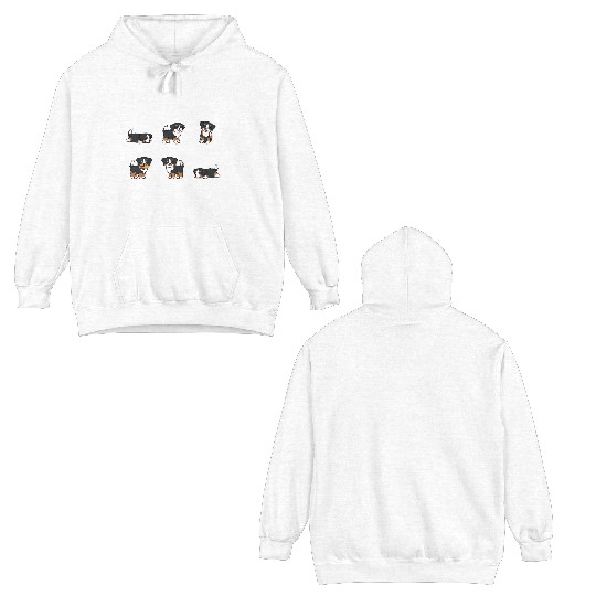 Bernese Mountain Dog Daily To Do List Double Sided Hoodies