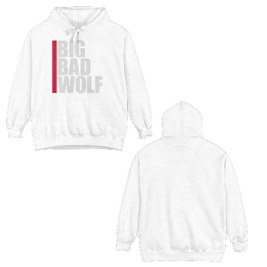 big bad wolf quote Double Sided Hoodies