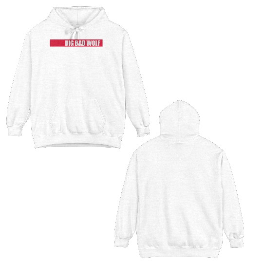 big bad wolf quote Double Sided Hoodies