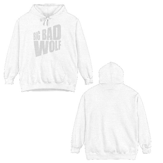 big bad wolf quote Double Sided Hoodies