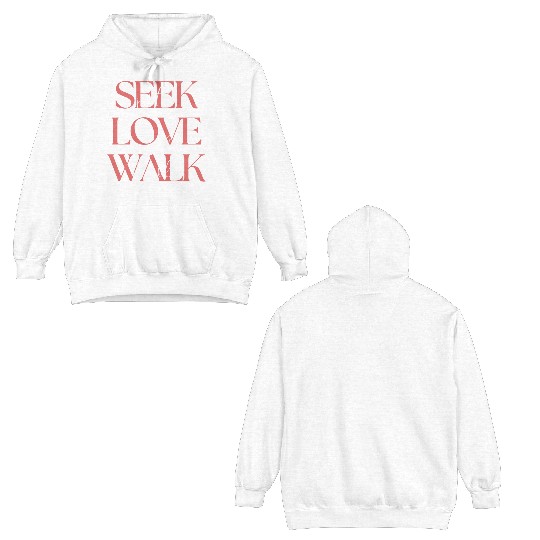 Seek Justice, Love Mercy, Walk Humbly Bible Verse Double Sided Hoodies