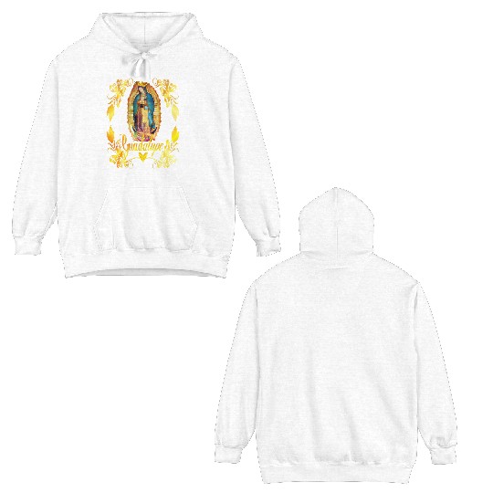 Our Lady Guadalupe Virgin Mary Catholic Decor Double Sided Hoodies
