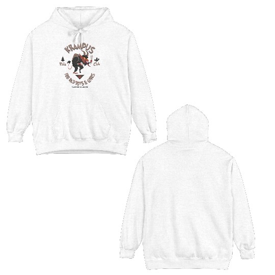 Krampus Kids Club Naughty Bad Boys & Girls Xmas Double Sided Hoodies
