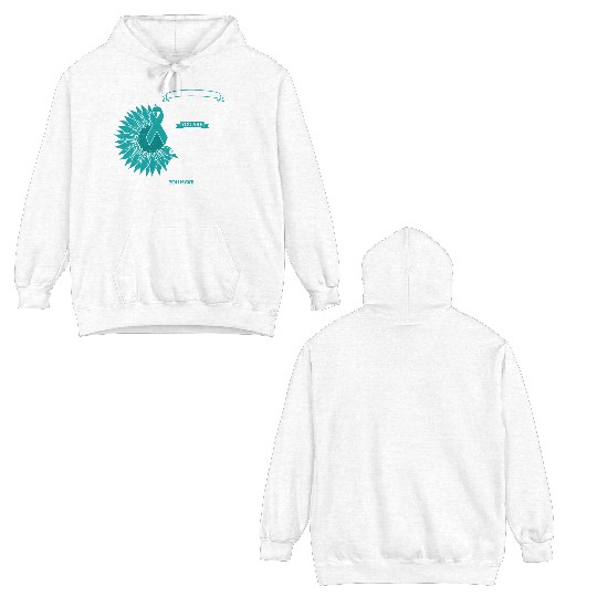 Cervical Cancer Awareness Month Teal Sunflower Double Sided Hoodies