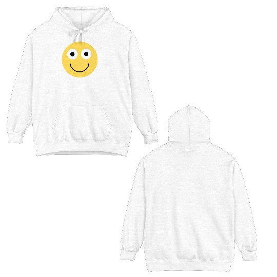 Still Depressed, Happy Smiling Face - Funny Quotes Double Sided Hoodies