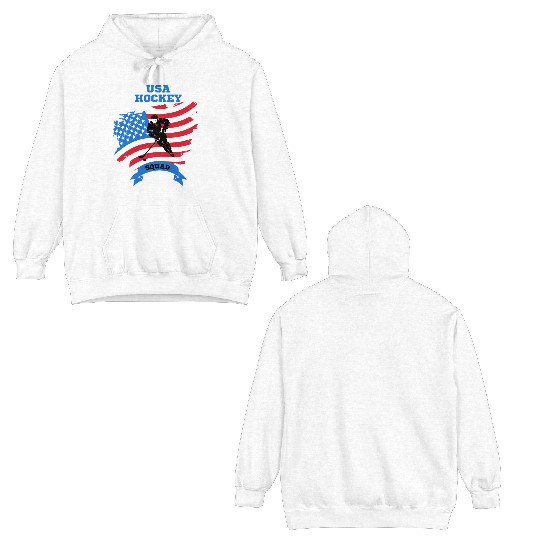 USA Hockey squad Double Sided Hoodies