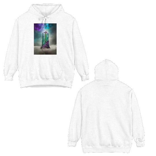 Cosmic Gemstone and Glass \|/ Universe Double Sided Hoodies