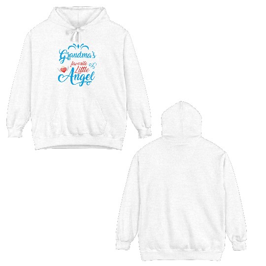 Grandma's Favorite Little Angel Double Sided Hoodies